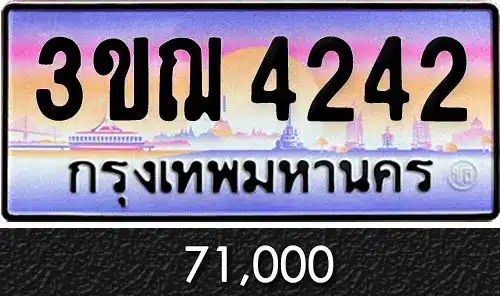 ทะเบียน 3ขฌ 4242