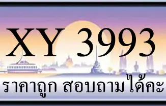 ขายทะเบียนรถ 3993 ราคาถูก